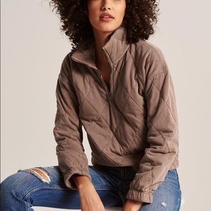 Abercrombie & Fitch A&F Quilted Pullover Quarter-zip | Size S